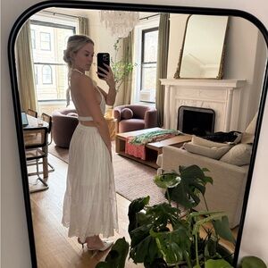 Chic White Halter Maxi Dress